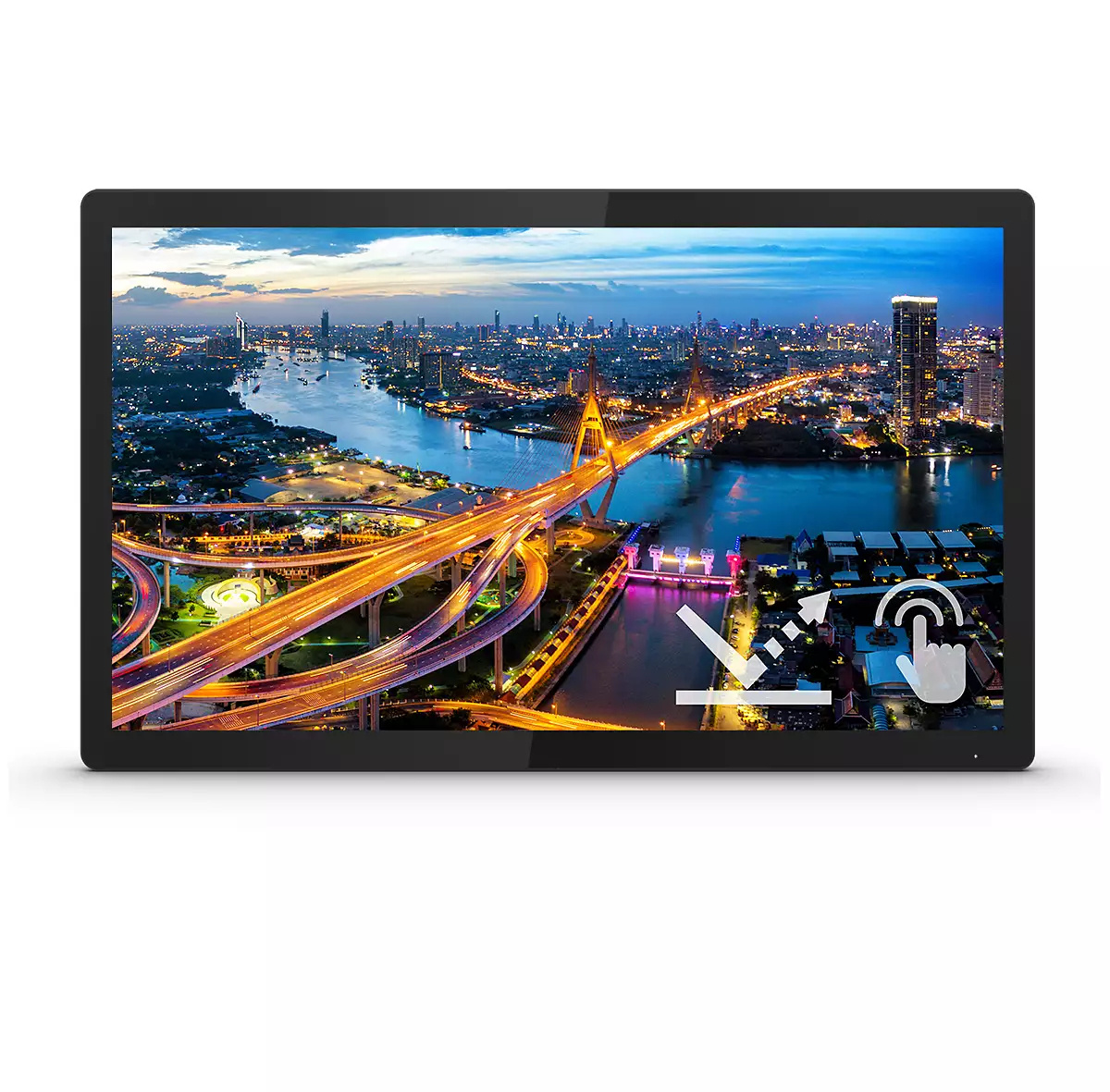 Philips Philips B Line 222B1TFL/00 computer monitor 54,6 cm (21.5") 1920 x 1080 Pixels Full HD LED Touchscreen Zwart