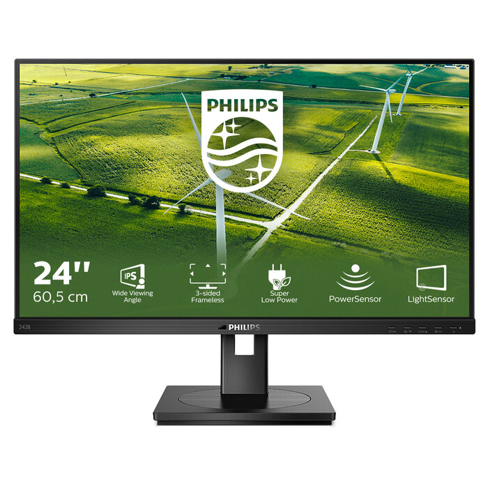 Philips Philips 242B1G/00 computer monitor 60,5 cm (23.8") 1920 x 1080 Pixels Full HD LED Zwart