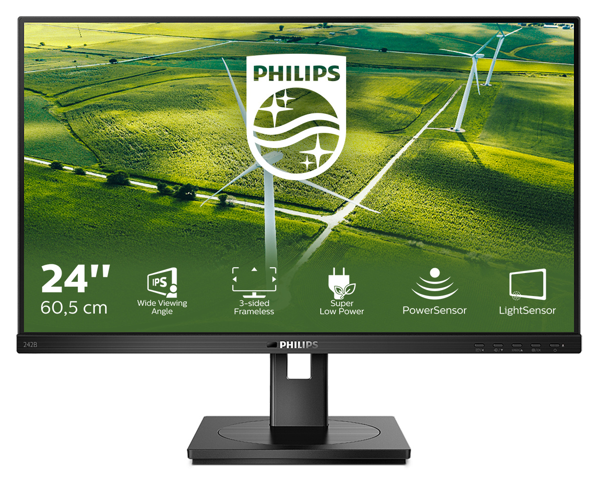 Philips Philips 242B1G/00 computer monitor 60,5 cm (23.8") 1920 x 1080 Pixels Full HD LED Zwart