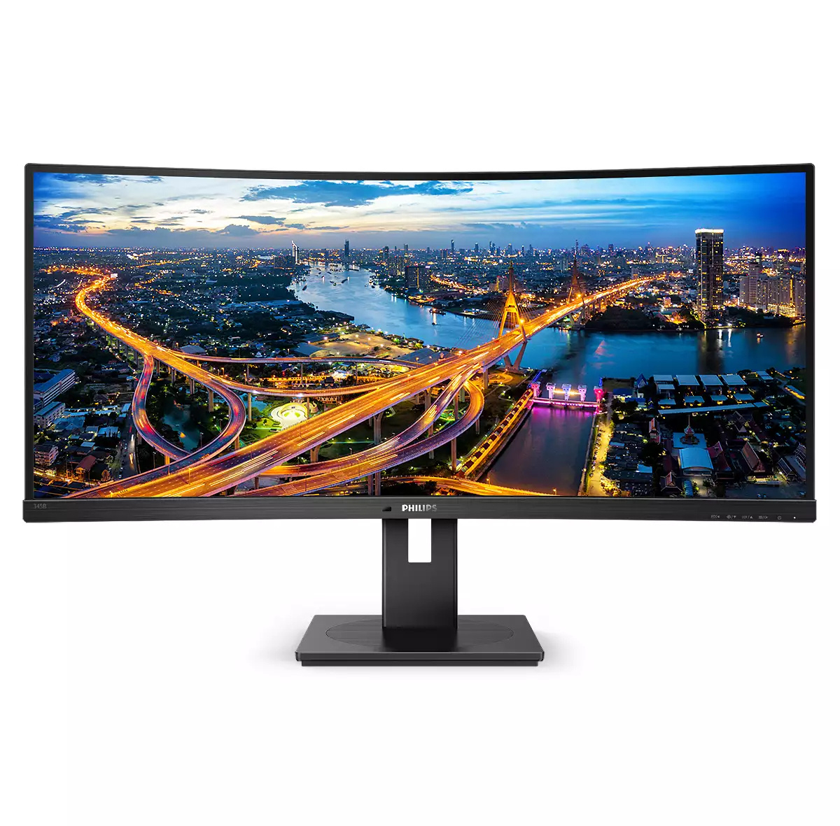 Philips Philips B Line 345B1C/00 computer monitor 86,4 cm (34") 3440 x 1440 Pixels Quad HD LCD Zwart