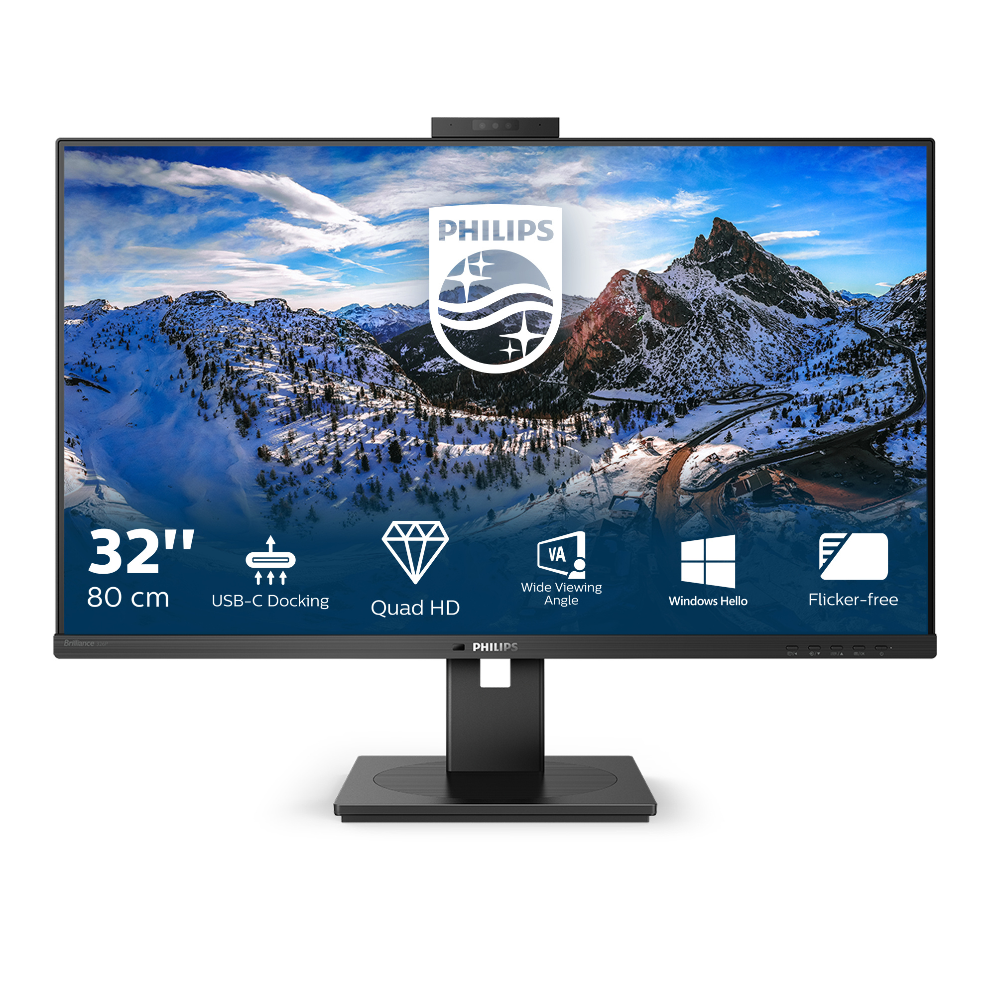 Philips Philips P Line 326P1H/00 computer monitor 80 cm (31.5") 2560 x 1440 Pixels Quad HD LED Zwart