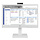 LG 24CR670N-6P Intel® Celeron® N5105 60,5 cm (23.8") 1920 x 1080 Pixels All-in-One thin client 8 GB DDR4-SDRAM 16 GB eMMC Wi-Fi 6 (802.11ax) Wit