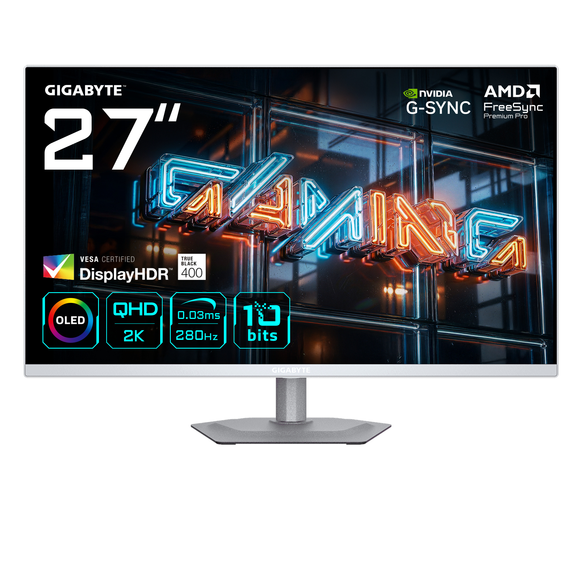 Gigabyte GIGABYTE MO27Q2A ICE 27" OLED 2K QHD Gaming Monitor