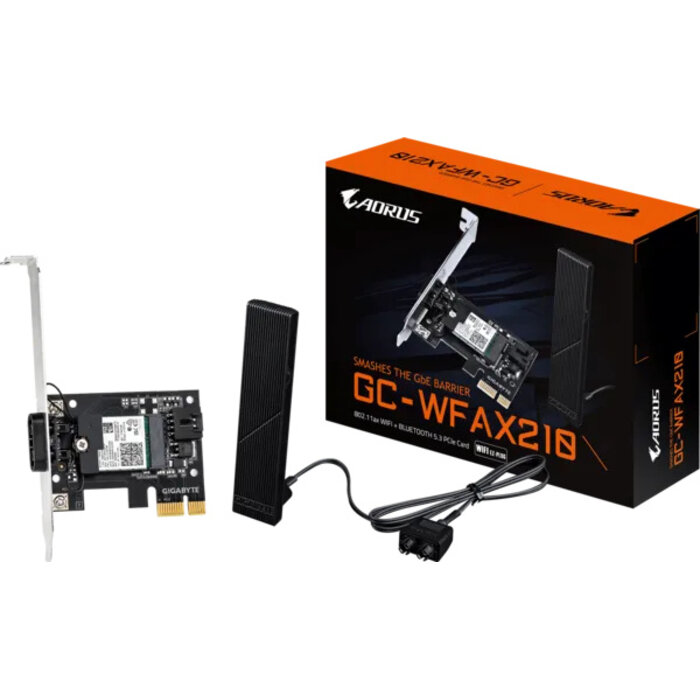 Gigabyte GIGABYTE GC-WFAX210 netwerkkaart Intern WLAN / Bluetooth 2400 Mbit/s
