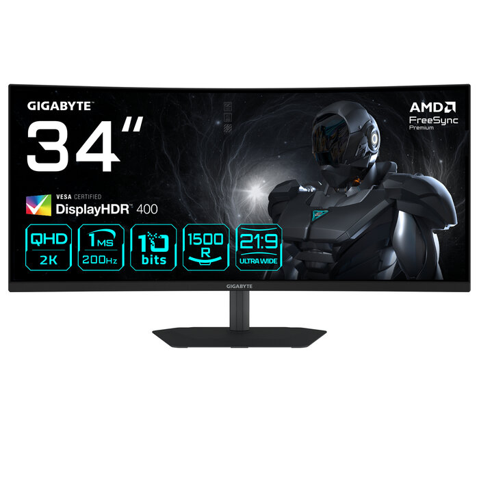 Gigabyte GIGABYTE G34WQC2 34" WQHD Gebogen Gaming Monitor