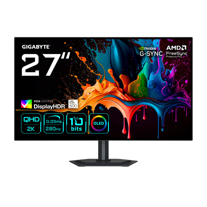 Gigabyte GIGABYTE MO27Q28G 27" OLED QHD Gaming Monitor