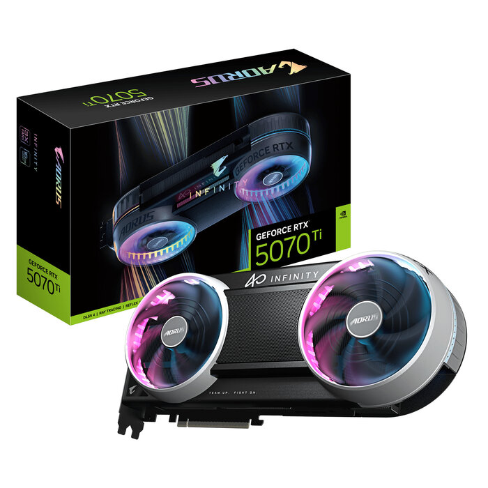 Gigabyte GIGABYTE AORUS GeForce RTX 5070 Ti INFINITY 16G NVIDIA 16 GB GDDR7