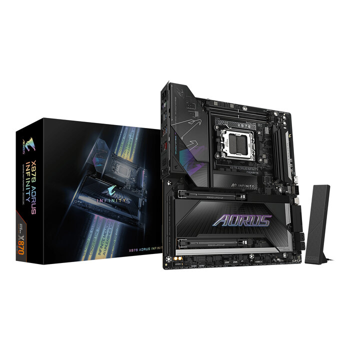 Gigabyte GIGABYTE X870 AORUS INFINITY moederbord AMD X870 Socket AM5 Verlengd ATX
