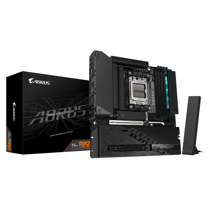 Gigabyte GIGABYTE B850M AORUS STEALTH moederbord AMD B850 Socket AM5 micro ATX