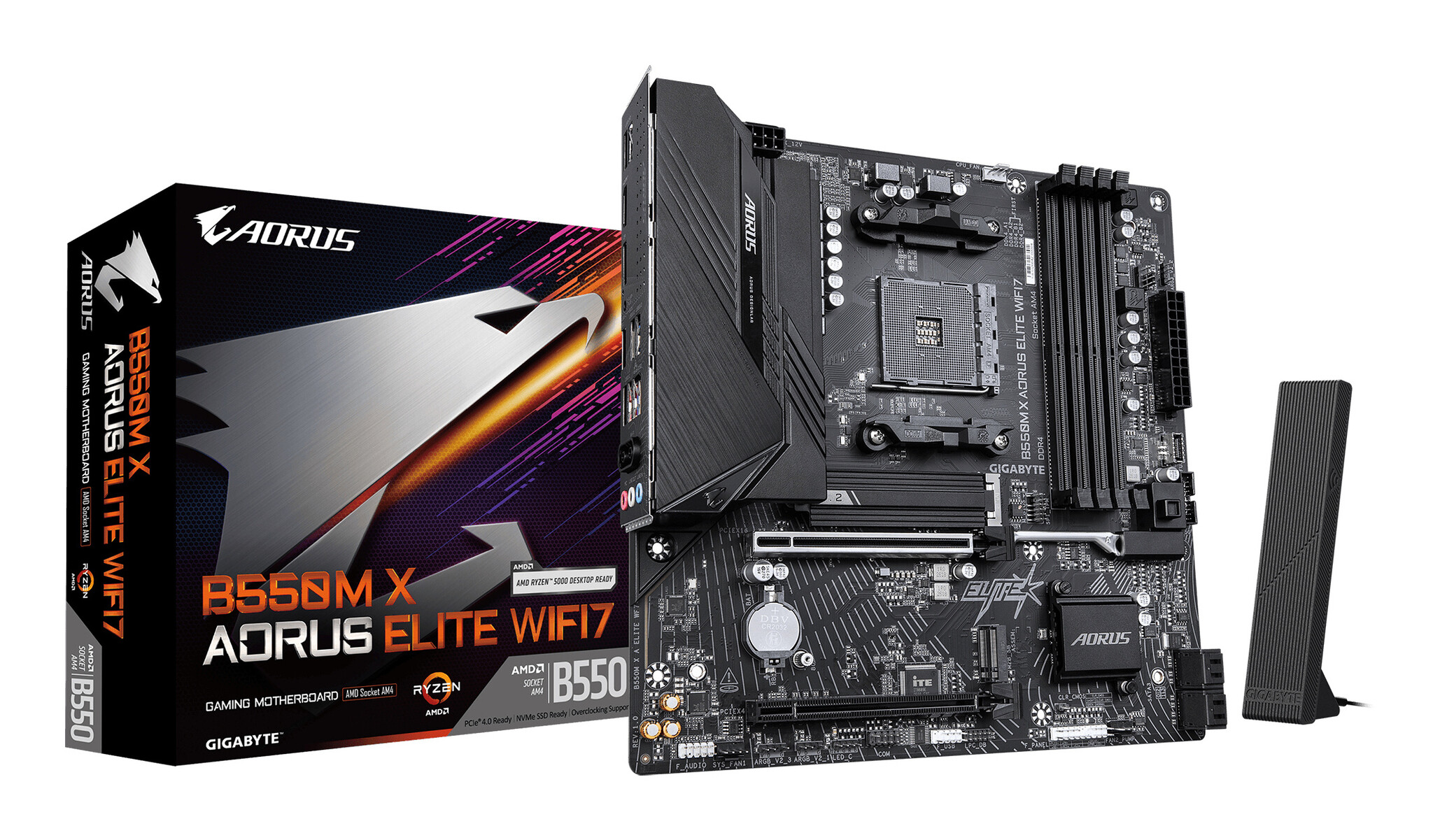 Gigabyte GIGABYTE B550M X AORUS ELITE WIFI7 Moederbord