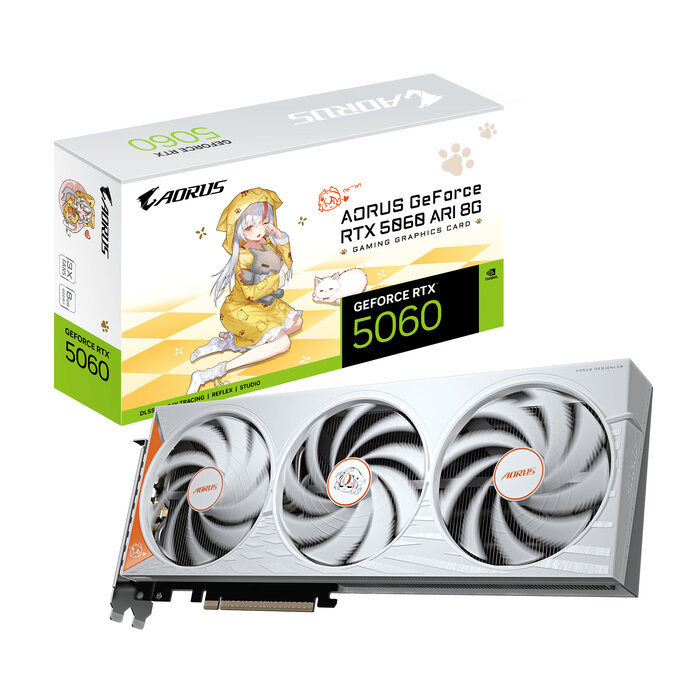 Gigabyte GIGABYTE AORUS GeForce RTX 5060 ARI 8G Grafische kaart