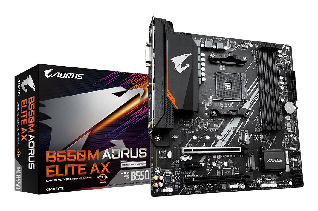 Gigabyte GIGABYTE B550M AORUS ELITE AX Moederbord