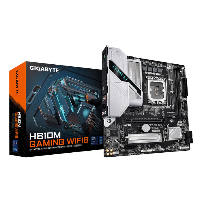 Gigabyte GIGABYTE H810M GAMING WIFI6 moederbord Intel H810 LGA 1851 (Socket V1) micro ATX