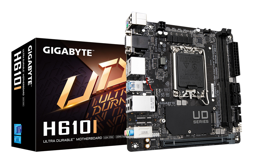 Gigabyte GIGABYTE H610I moederbord Intel H610 Express LGA 1700 mini ITX
