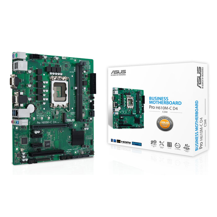 Asus ASUS PRO H610M-C D4-CSM Intel H610 LGA 1700 micro ATX