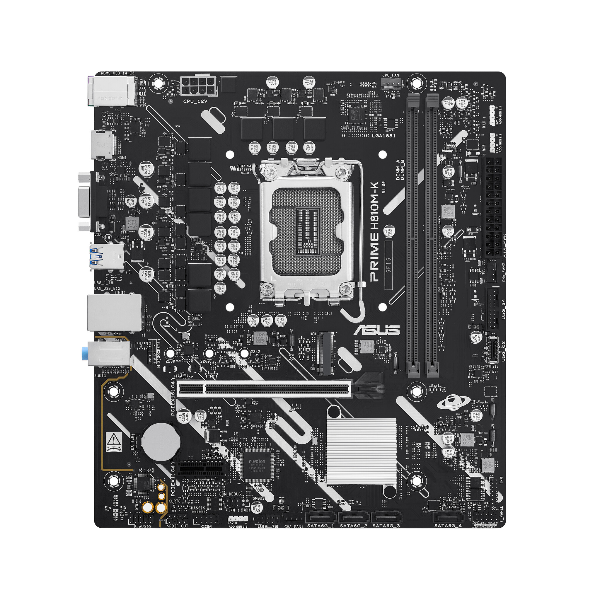 Asus ASUS PRIME H810M-K Intel H810 LGA 1851 (Socket V1) micro ATX