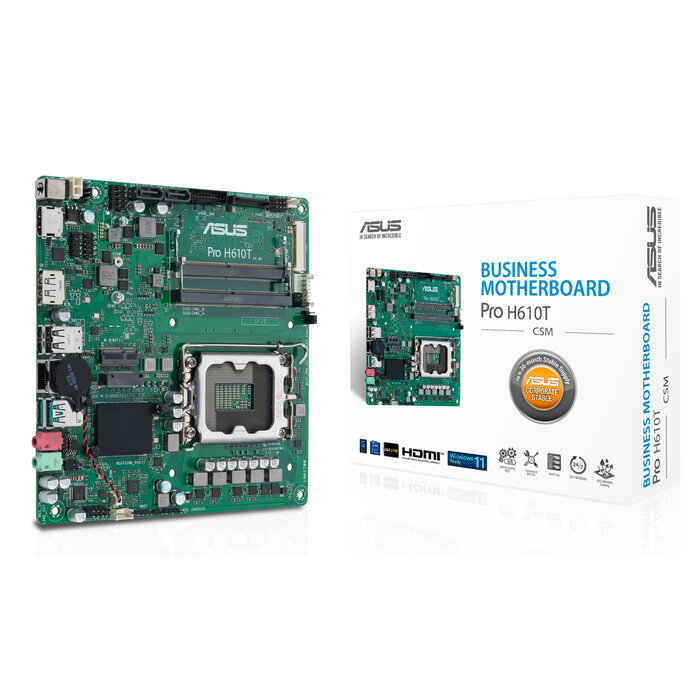 Asus ASUS PRO H610T-CSM Intel H610 LGA 1700 Thin Mini ITX