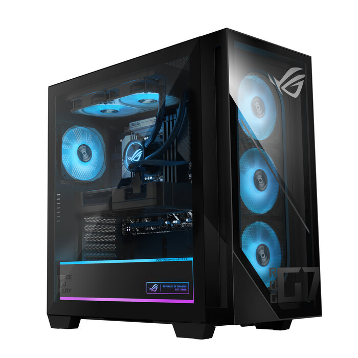 Asus ASUS ROG G700 G700TF-7265KF562W Intel Core Ultra 7 265KF 32 GB DDR5-SDRAM 1 TB SSD NVIDIA GeForce RTX 5070 Windows 11 Home Tower PC Zwart