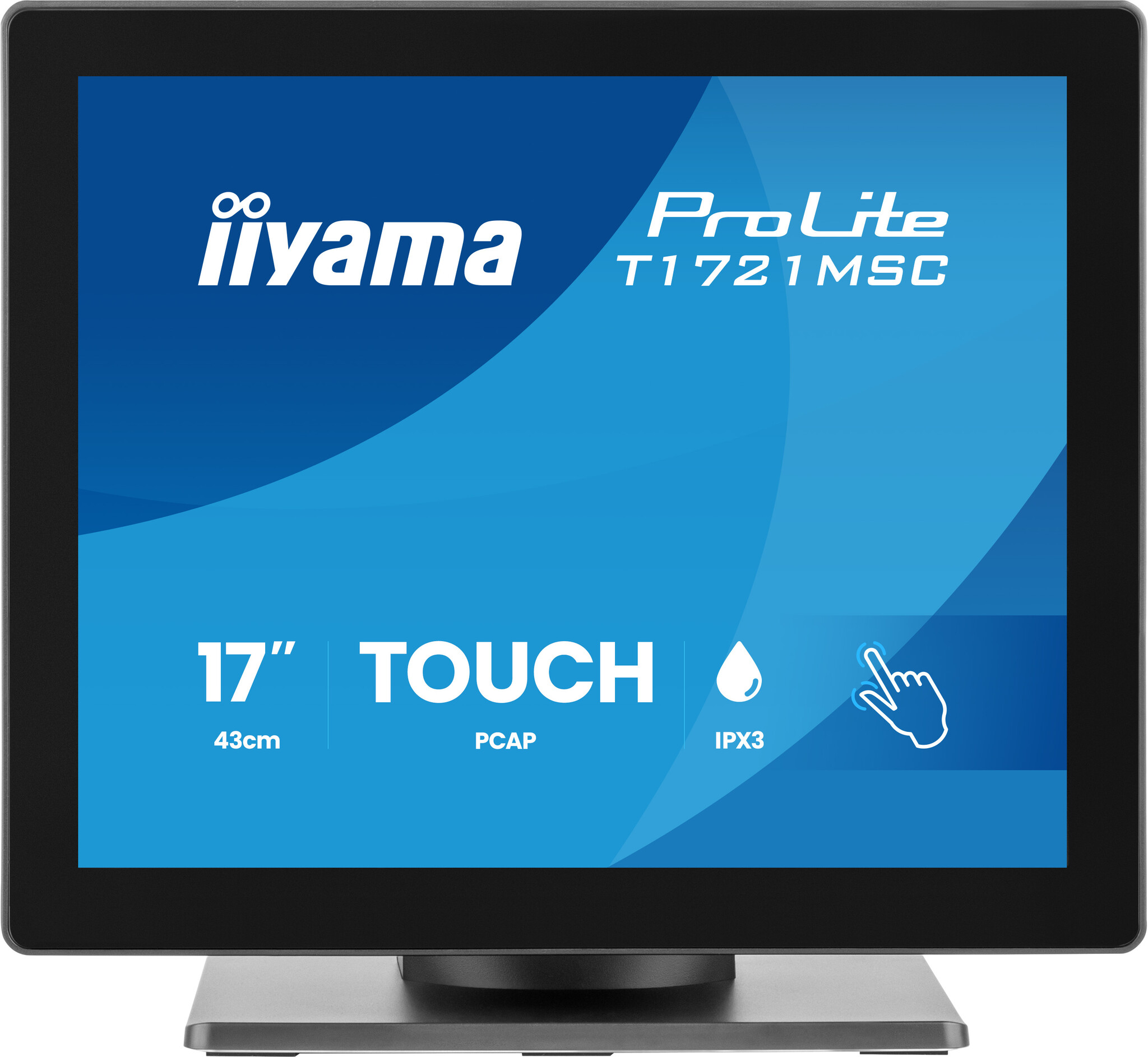 iiyama iiyama ProLite T1721MSC-B3 computer monitor 43,2 cm (17") 1280 x 1024 Pixels SXGA Touchscreen Tafelblad Zwart