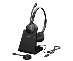 Jabra Jabra Engage 55 Headset Draadloos Hoofdband Kantoor/callcenter Zwart, Titanium