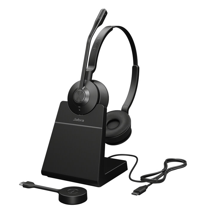 Jabra Jabra Engage 55 Headset Draadloos Hoofdband Kantoor/callcenter Zwart, Titanium