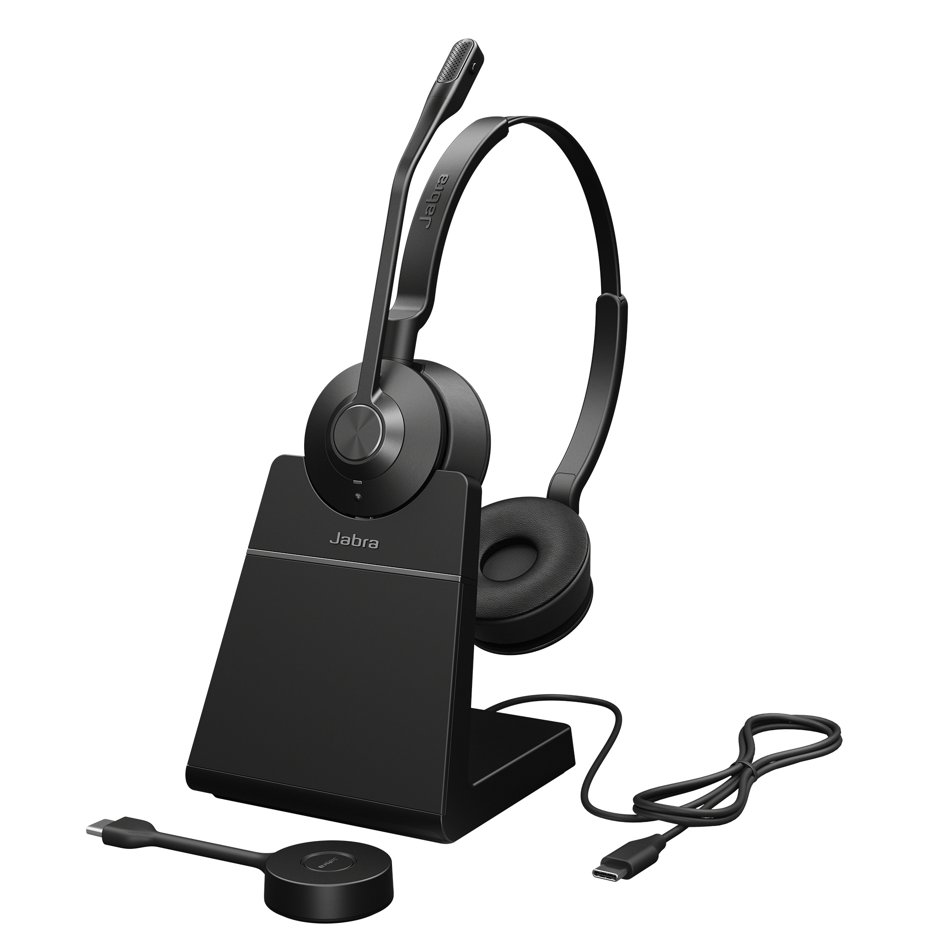 Jabra Jabra Engage 55 Headset Draadloos Hoofdband Kantoor/callcenter Zwart, Titanium