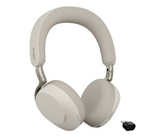 Jabra Jabra Evolve3 75 UC + Link 390c Headset Draadloos Hoofdband Oproepen/muziek USB Type-C Bluetooth Grijs