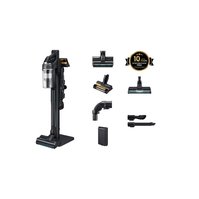 Samsung Samsung VS70H28HFC Steelstofzuiger Batterij Droog HEPA Zakloos 0,8 l 770 W Zwart 2,2 Ah