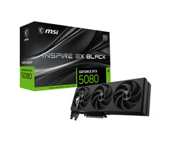 MSI MSI GeForce RTX 5080 16G INSPIRE 3X OC BLACK NVIDIA 16 GB GDDR7