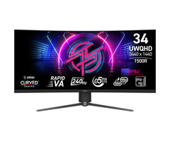 MSI MSI MPG 346CQRF X24 computer monitor 86,4 cm (34") 3440 x 1440 Pixels UltraWide Quad HD Zwart