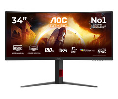 AOC AOC G4 CU34G4CA computer monitor 86,4 cm (34") 3440 x 1440 Pixels Wide Quad HD Zwart, Rood