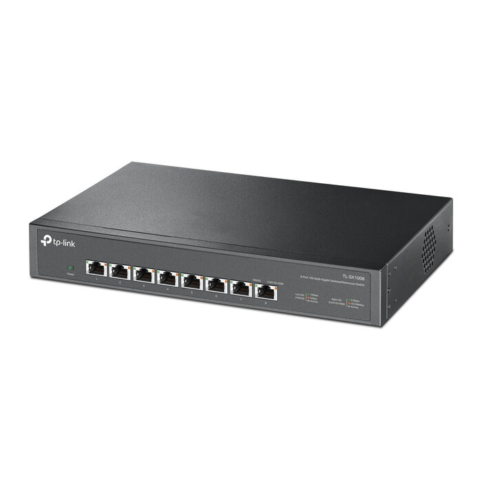 TP-Link TP-Link TL-SX1008 netwerk-switch Unmanaged 10G Ethernet (100/1000/10000) 1U Zwart