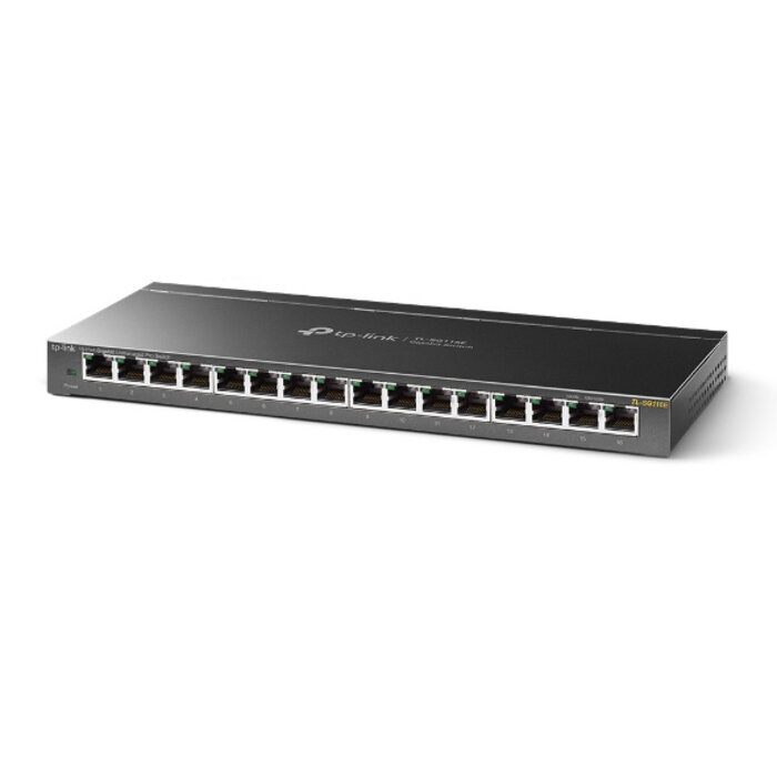 TP-Link TP-Link TL-SG116E Unmanaged L2 Gigabit Ethernet (10/100/1000) Zwart