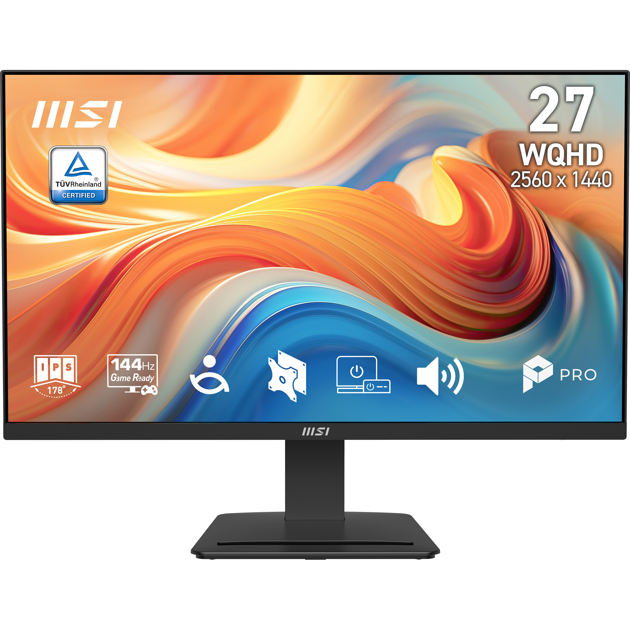 MSI MSI Pro MP273Q E14 computer monitor 68,6 cm (27") 2560 x 1440 Pixels Wide Quad HD Zwart