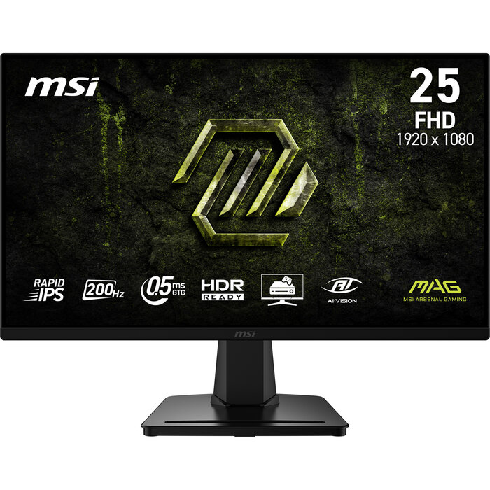 MSI MSI MAG 256F E20 computer monitor 62,2 cm (24.5") 1920 x 1080 Pixels Full HD LCD Zwart