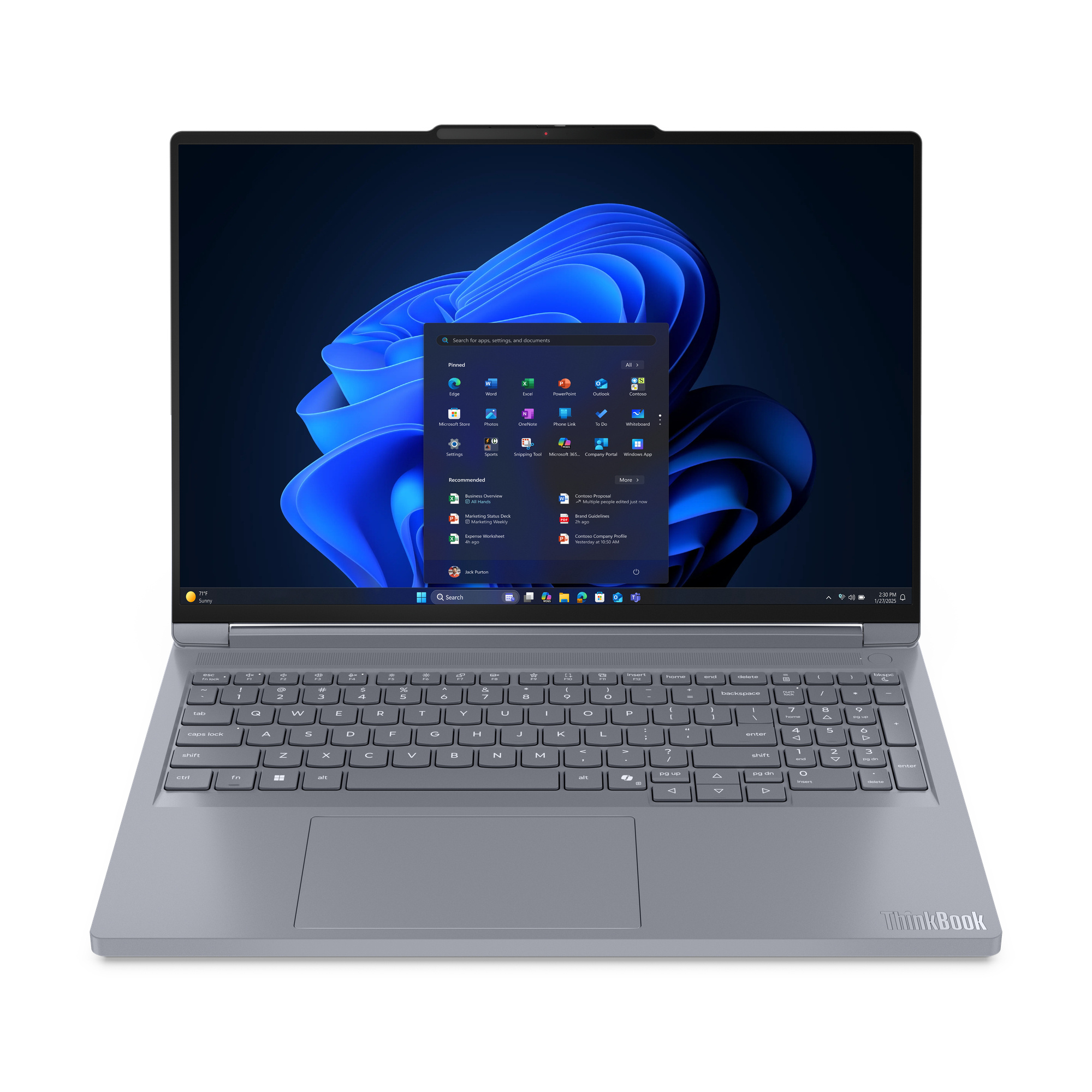 Lenovo Lenovo ThinkBook 16p G6 ADR AMD Ryzen™ 9 8940HX Laptop 40,6 cm (16") WQXGA 64 GB DDR5-SDRAM 1 TB SSD NVIDIA GeForce RTX 5060 Wi-Fi 7 (802.11be) Windows 11 Pro Grijs Engels