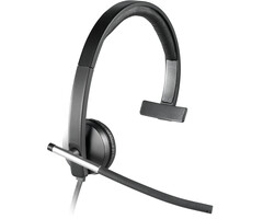 Logitech Logitech H650E Headset Bedraad Hoofdband Kantoor/callcenter USB Type-A Zwart, Zilver