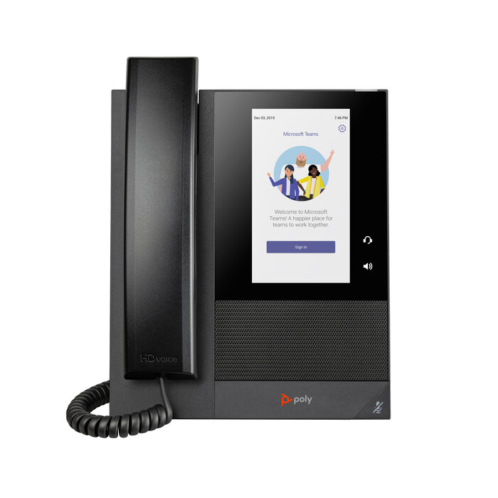 Hewlett & Packard INC. HP Poly CCX 400 Business Media Phone voor Microsoft Teams met PoE-ondersteuning