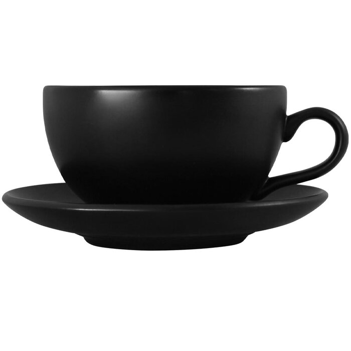 Duralite Koffie Verkeerd mat zwart 31 cl. SET