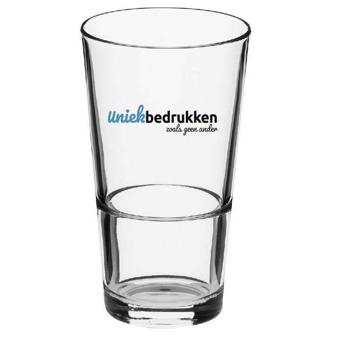 Bedrukte bierglazen | Vaasje stapel | 34 cl.