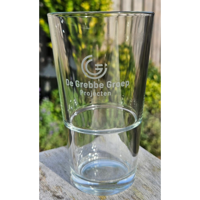 Bedrukte bierglazen | Vaasje stapel | 34 cl.