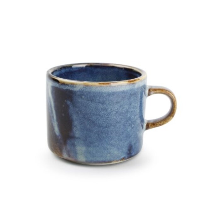 Blauwe rechte koffie kopjes 20 cl | Nova