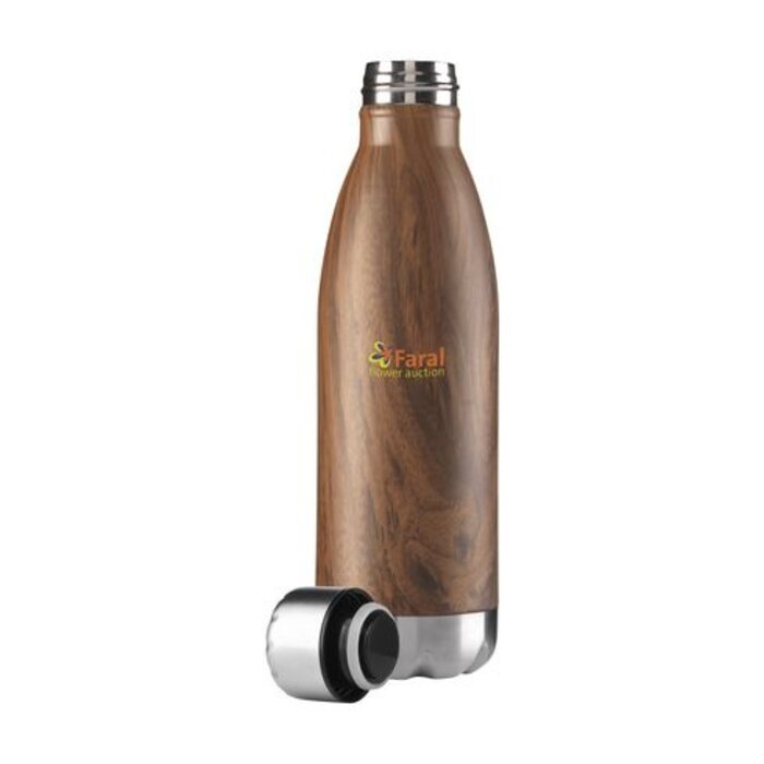 Houten thermosflessen bedrukken | 500 ml.