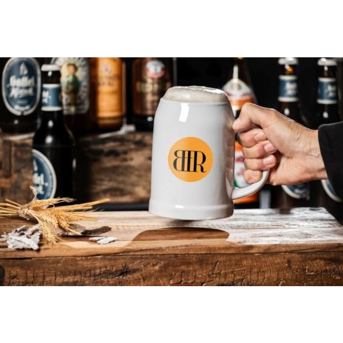 Stenen bierpullen bedrukken | 50 cl.