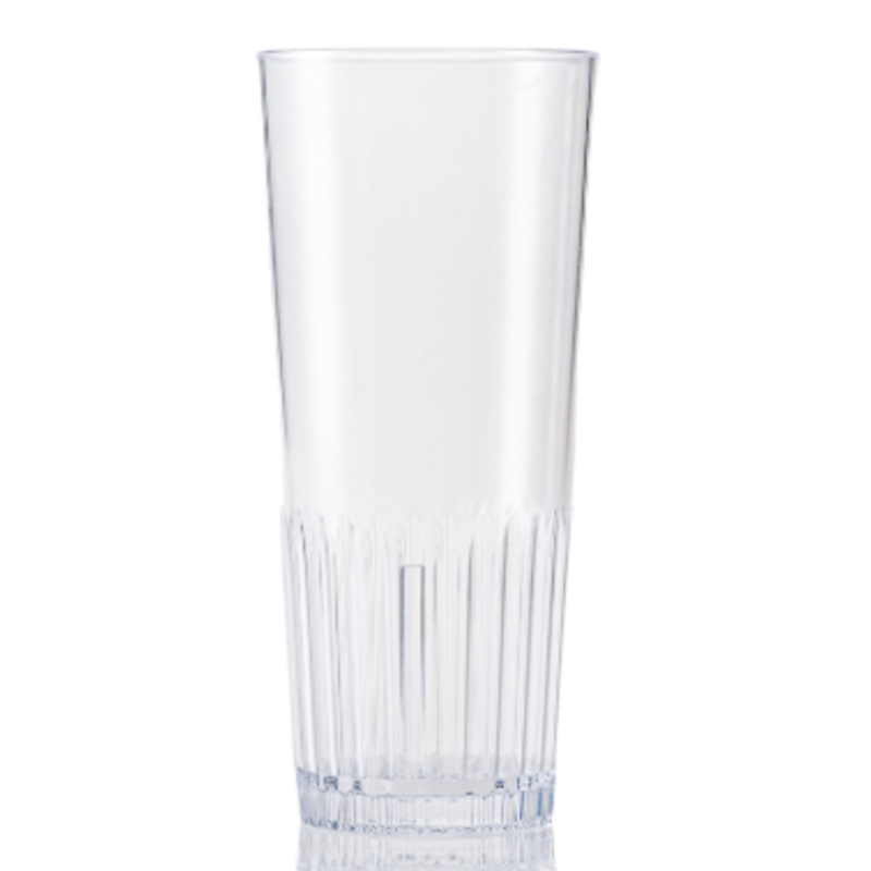 Kunststof ribbel bierglazen bedrukken | 25cl. tapmaat