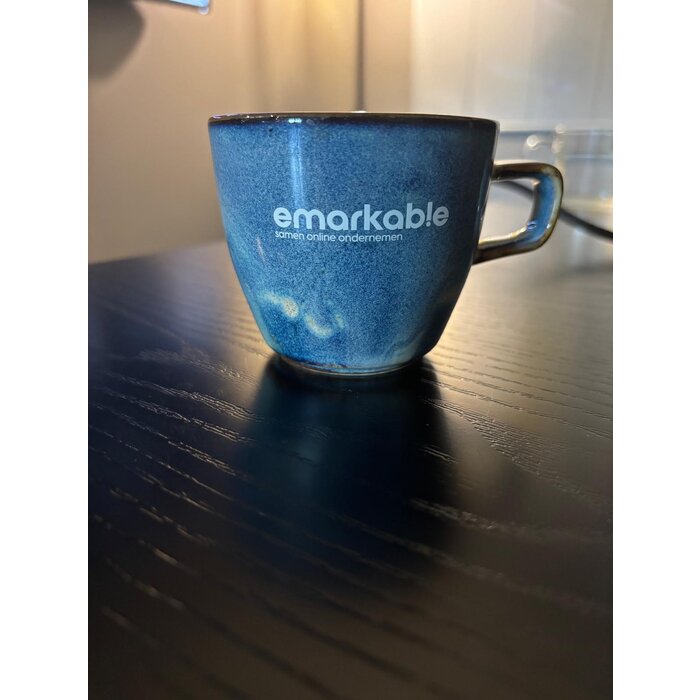 Blauwe koffie kop 19 cl | Nova collectie