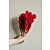 Getrocknete Blumen rot