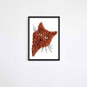 Moosporträt Katze