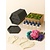 Moswens DIY Moosbild Set für 10 Personen – Hexagon 40 cm – Blumen