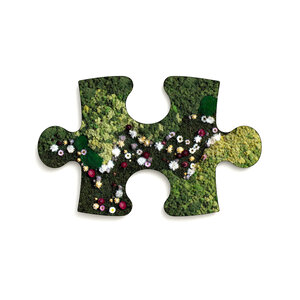 Puzzle Moosbild Flora im Blumen Stil